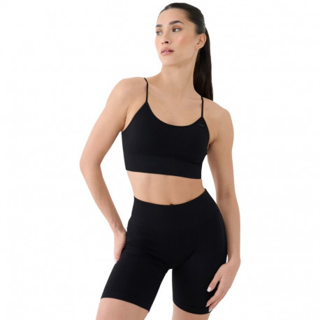 Stanik sportowy 4F F151 głęboka czerń 4FWSS25USBAF151 20S XS/S