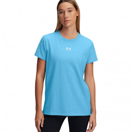 Koszulka damska Under Armour Rival Core SS jasnoniebieska 1383648 453  S