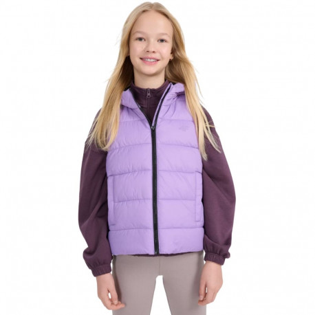 Kamizelka dla dziewczynki 4F F166 fioletowa 4FJWSS25TVJAF166 51S  158cm