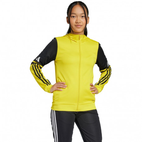 Bluza dla dzieci adidas Squadra 25 Hoody żółto-czarna JP3386 164cm