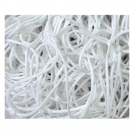 Siatka do piłki nożnej młodzieżowa Domeks 5 m x 2 m PE 2,5 biała