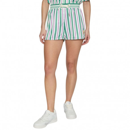 Spodenki damskie Fila Lassance zielono-kremowe FAW1002 13382 S