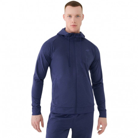 Bluza męska 4F FNK M512 ciemny granat melanż 4FWSS25TFSWM512 30M 2XL