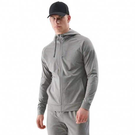 Bluza męska 4F FNK M512 szary melanż 4FWSS25TFSWM512 25M M