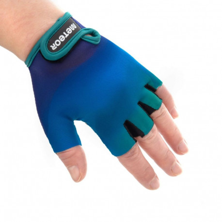 Rękawiczki rowerowe dla dzieci Meteor Fluid niebieskie 17395-17396-17397 XS