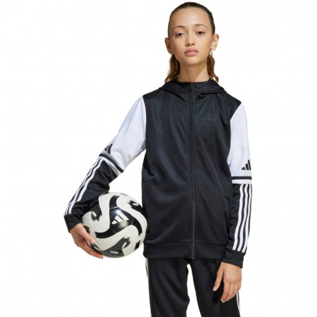 Bluza dla dzieci adidas Squadra 25 Hoody czarno-biała JE2756 152cm