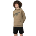Bluza dla chłopca 4F beż 4FJSS23TSWSM220 83S 128cm