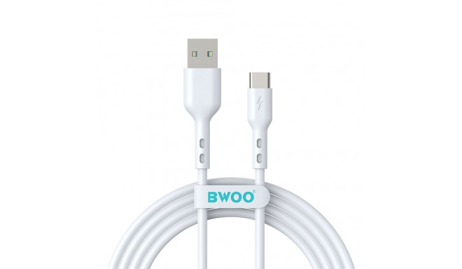 BWOO Cable USB - USB-C 2m 3A white