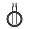BWOO Braided Cable USB-C - USB-C 2m 60W black