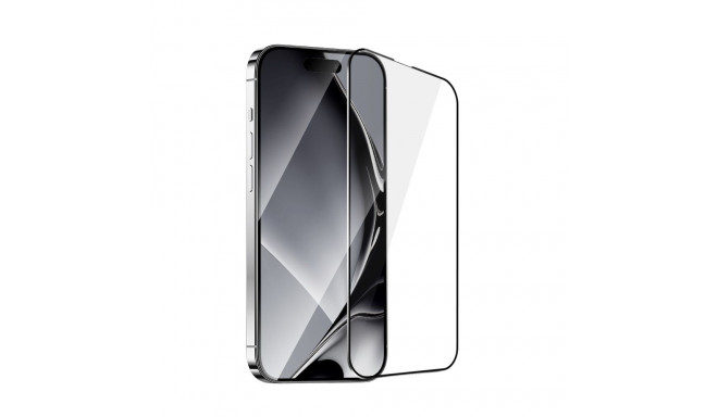 Tempered glass metal frame for Samsung Galaxy A16 4G / A16 5G / M16 5G / A17 black frame