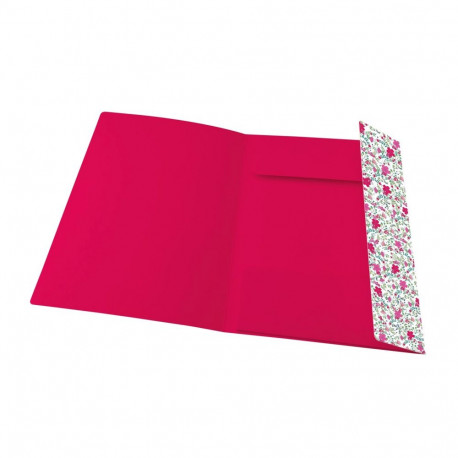 Kartongmapp kummiga A4 OXFORD Floral