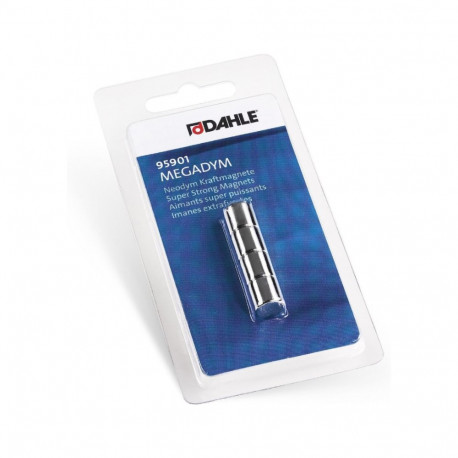 Megadym magnet CYLINDER,  Ø 10 mm x 10 mm, 50N, Blister with 4 pcs