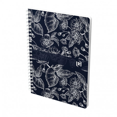 Kaustik spiraalköites A5 ruuduline OXFORD Romance kartongkaaned 60 lehte