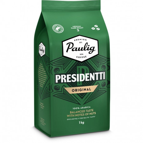Coffee beans PAULIG Original Strong Presidentti 1kg