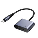 Joyroom Adapter DAC 2-in-1 Lightning to Lightning/ Lightning, 60W, 0.12m, Black (JR-SY-L02)