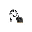 Baseus HUB Square round 4in1 USB Adapter USB3.0*1 + USB2.0*3 1m Black (CAHUB-AY01)