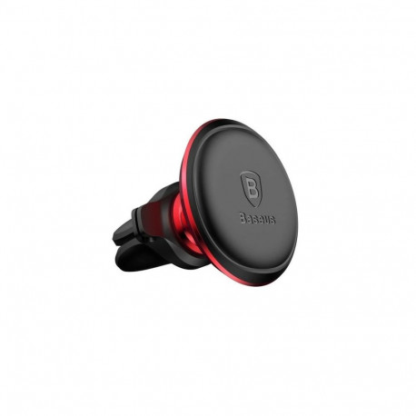 Baseus Car Mount Magnetic Car Phone Holder 360 Degree with Cable clip, Black/ Red (C40141201913-00)