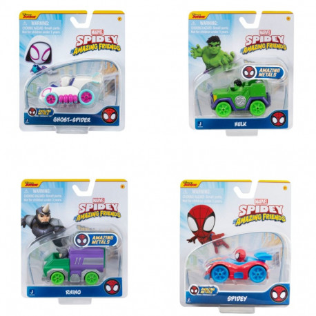SPIDEY AND HIS AMAZING FRIENDS metallist sõiduk, 7,5 cm