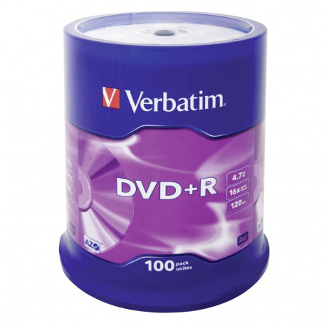 DVD+R Verbatim 100 tk