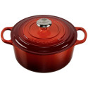 Le Creuset Signature ümmargune pajaroog 24 cm cerise