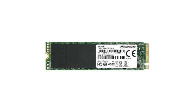 Transcend SSD MTE110S      512GB NVMe PCIe Gen3 x4