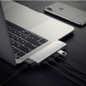 Satechi Type-C Pro jaotur 4K HDMI Ethernetiga hõbedane