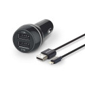 Philips Dual Car Charger 15W mit Apple Lightning Kabel MFI Philips Dual Car Charger 15W mit Apple Lightning Kabel MFI