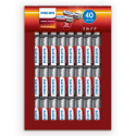 1x40 Philips Power Alkaline AA Patareid Sooduspakend