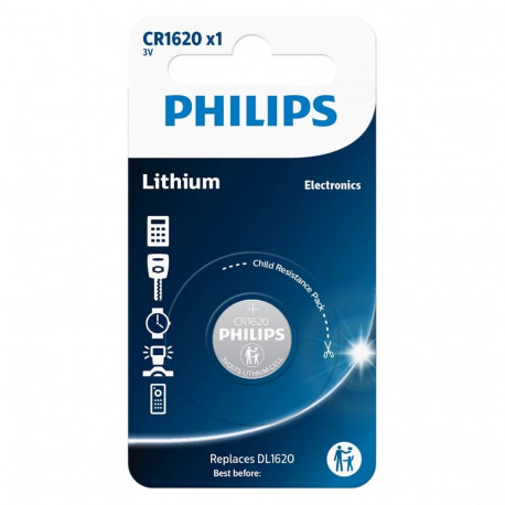 Philips lithium 3,0V nööpelement CR1620