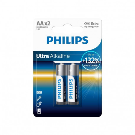 1x2 Philips ultra alkaalne AA patarei