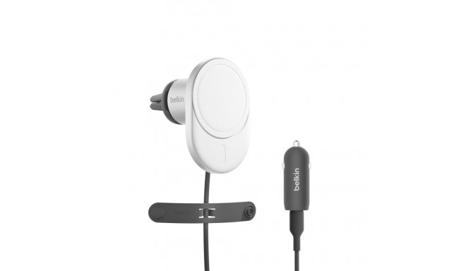 Belkin magnetiline juhtmevaba autolaadija Qi2-ga (15W), sisaldab 20W toiteadapterit