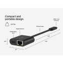 Belkin Connect USB-C Ethernet adapter 100W PD must INC019btBK