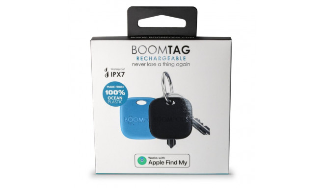 Boompods Boomtag Rechargeable Duo Pack Blue & Black
