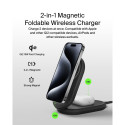 Belkin BOOST Charge magnetiline 15W 2-ühes laadija USB-C väljundiga Must WIZ028vfBK