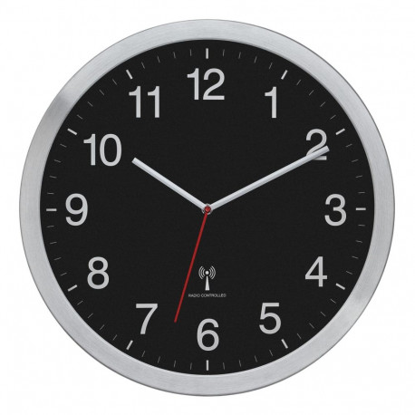 TFA 60.3545.01 analoog XL raadiojuhitav kell metallraamiga