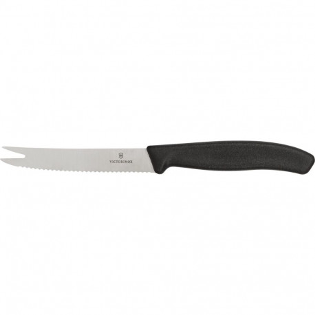Victorinox juustu- ja vorstinuga Classic, must
