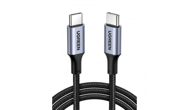 UGREEN USB-C to USB-C alumiiniumkorpus punutud 1m