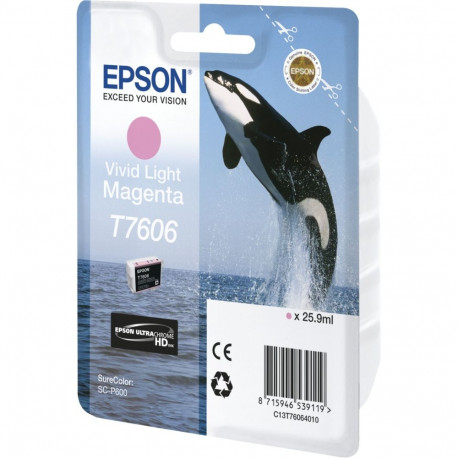 Epson tindikassett erksavärviline hele magenta T 7606 N