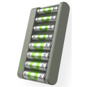 GP ReCyko E821 8-fold Round Bat. Charger+4xAA 2100mAh/4xAA 850mAh