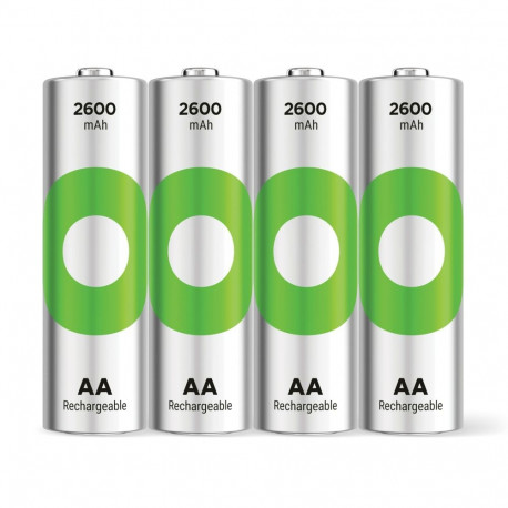 1x4 GP ReCyko NiMH aku AA 2600mAH, suure mahutavusega