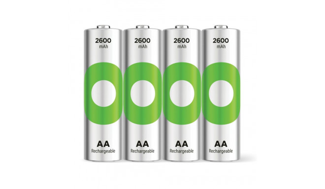1x4 GP ReCyko NiMH aku AA 2600mAH, suure mahutavusega
