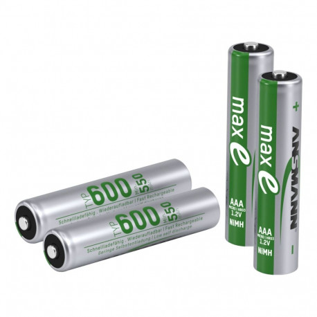1x4 Ansmann NiMH aku Micro AAA tüüpiline 600 min. 550 mAh 1311-0005