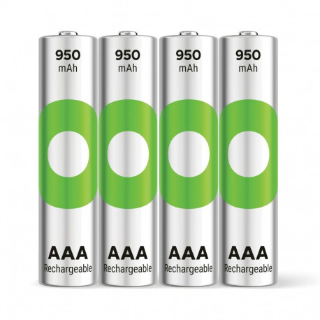 1x4 GP ReCyko NiMH Battery AAA 950mAH, ready to use