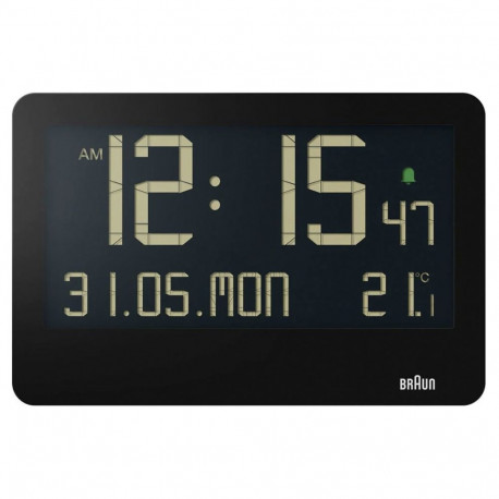 Braun BC 14 must kvarts digitaalne seinakell