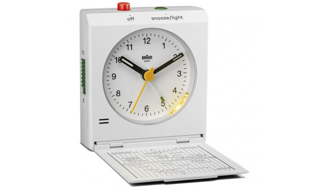 Braun BC 05 W kvarts kokkupandav äratuskell valge