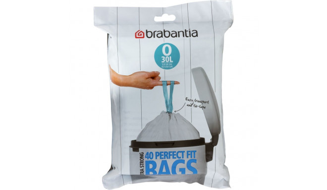 Brabantia PerfectFit prügikoti sisekott tüüp O 30 l, 40 kotti