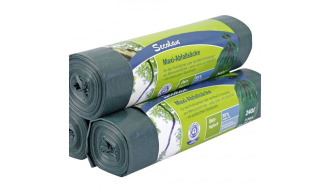 1x5 Secolan Maxi prügikotid 240 l roheline/must