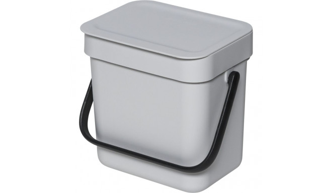 Brabantia Sort & Go Waste Bin Light Grey 3 L