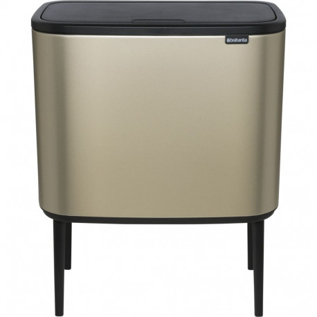 Brabantia Waste Bin Bo Touch Bin Champagne, 11 + 23 L