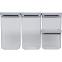 4x1 Brabantia TASTY+ Square Canister Light Grey